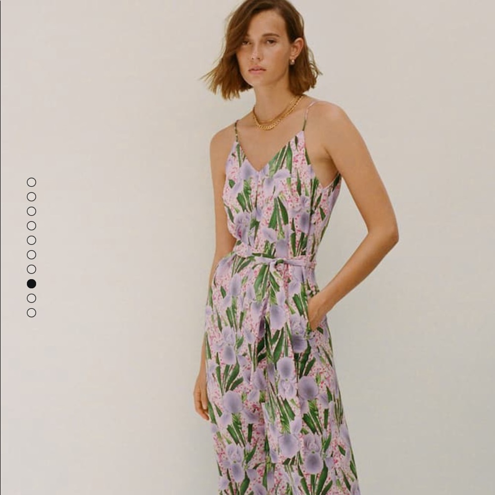 Mango Floral long jumpsuit NWT